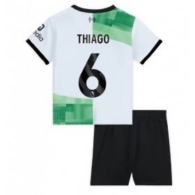 Liverpool Thiago Alcantara #6 Borta Kläder Barn 2023-24 Kortärmad (+ Korta byxor)